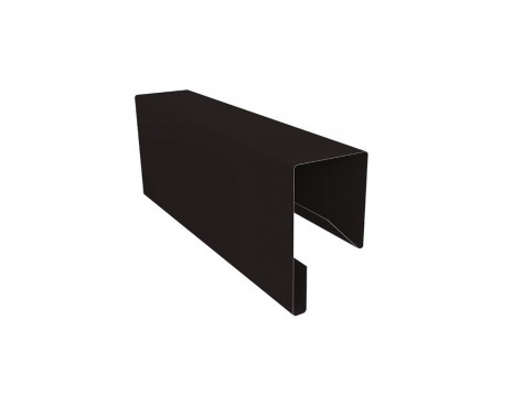 J-Профиль 18мм 0,45 Drap RAL 9005 черный