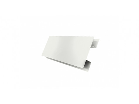 J-Профиль 18мм 0,45 Drap с пленкой RAL 9003 сигнальный белый
