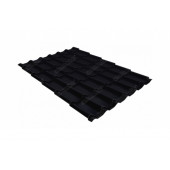 Металлочерепица классик 0,45 Drap RAL 9005 черный