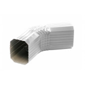 Колено прямоугольное Vortex RAL 9003