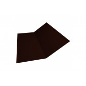 Планка ендовы нижней 300х300 0,5 Satin с пленкой RR 32 темно-коричневый