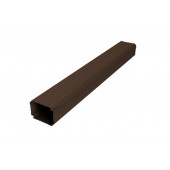 Труба гофрированная Vortex Lite Matt 76х102х1000 мм RAL 8017 шоколад