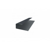 J-Профиль 18мм 0,5 Satin с пленкой RAL 7024 мокрый асфальт