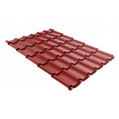 Металлочерепица классик 0,5 Rooftop Matte RAL 3011 коричнево-красный