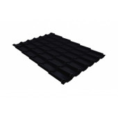 Металлочерепица классик 0,5 Rooftop Matte RAL 9005 черный