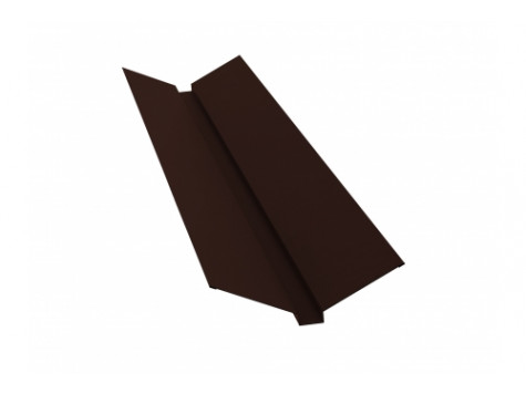 Планка ендовы верхней 115х30х115 0,5 Rooftop Matte RAL 8017 шоколад