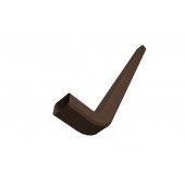 Труба гофрированная Vortex Lite Matt 76х102х3000 мм с коленом RAL 8017 шоколад